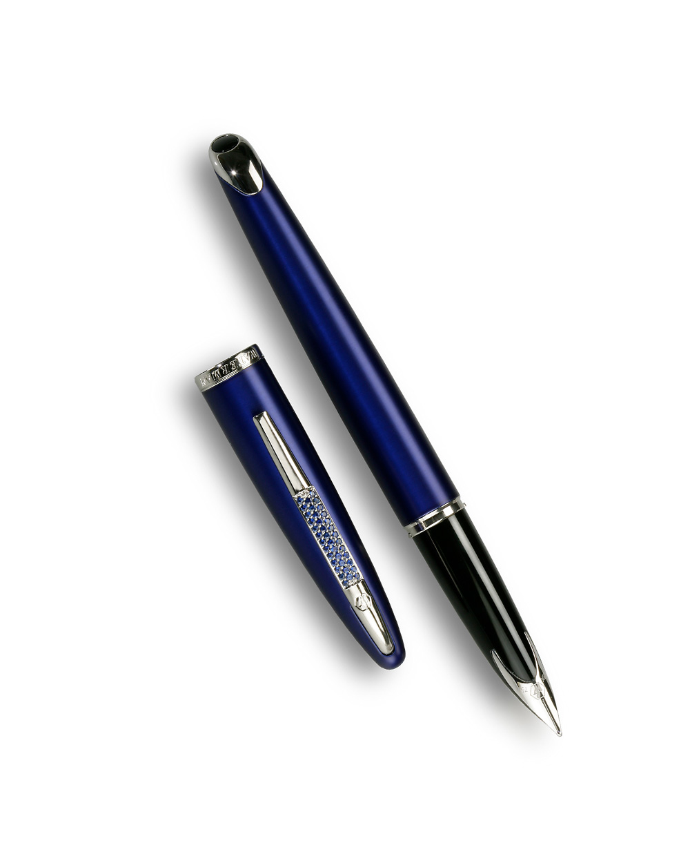 Stylo de Luxe Watermann – Laque Bleue avec Saphirs - Image 2